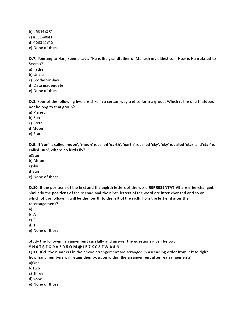 BANK PO Sample Question Papers For United Bank - Page 3