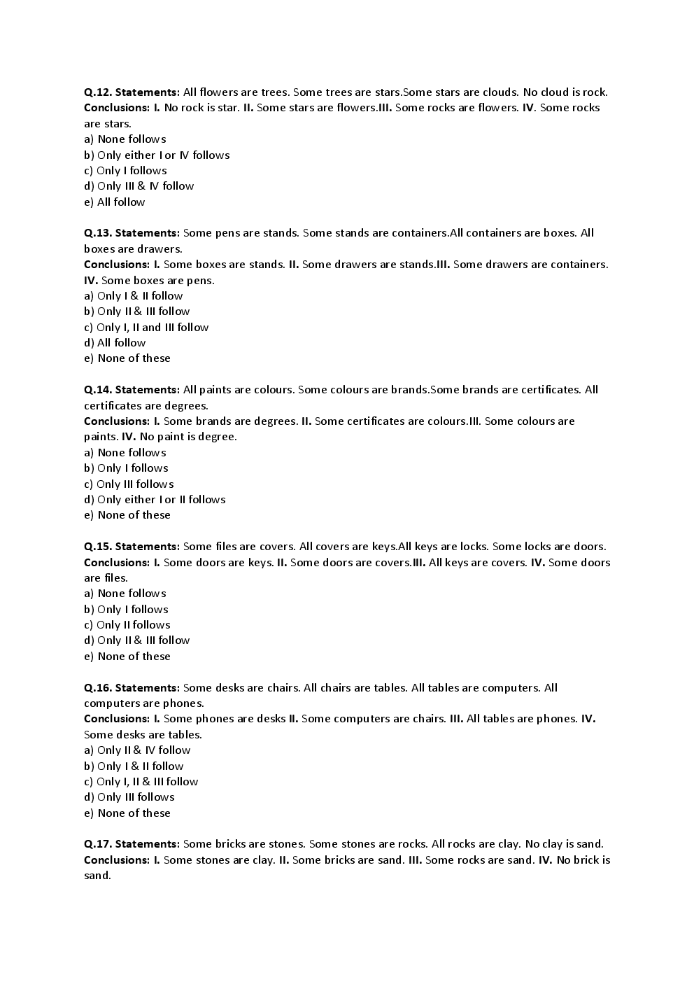 BANK PO Sample Question Papers For Allahabad Bank - Page 4