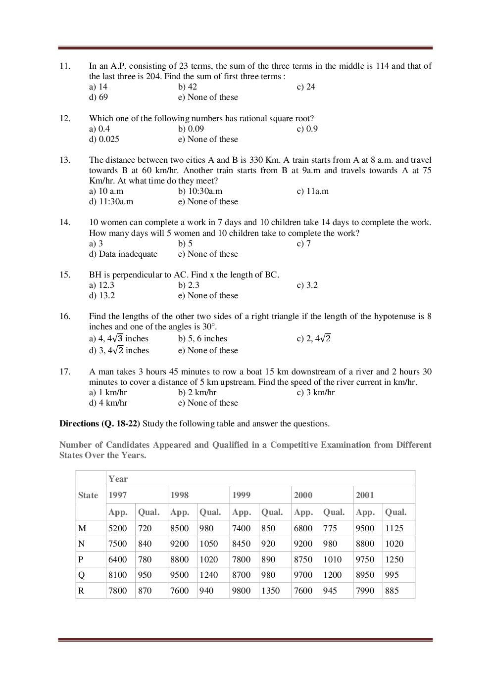 BANK PO Sample Question Papers For State Bank - Page 3