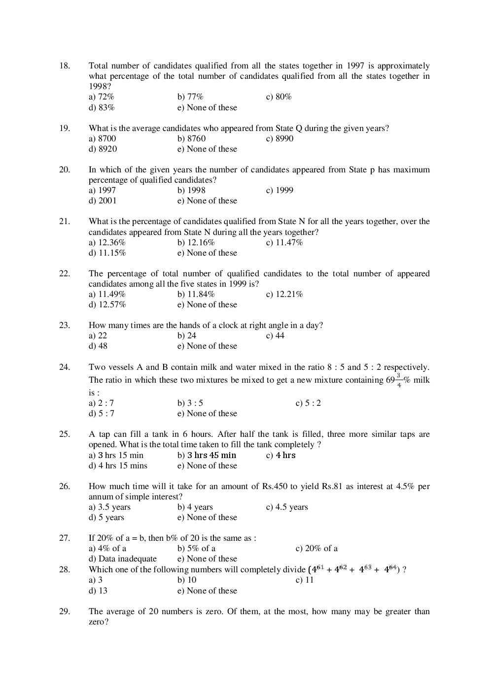 BANK PO Sample Question Papers For State Bank - Page 4