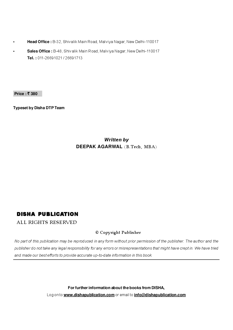 XAT 5 Mock + 10 Past papers 2015 by Disha Publication - Page 2