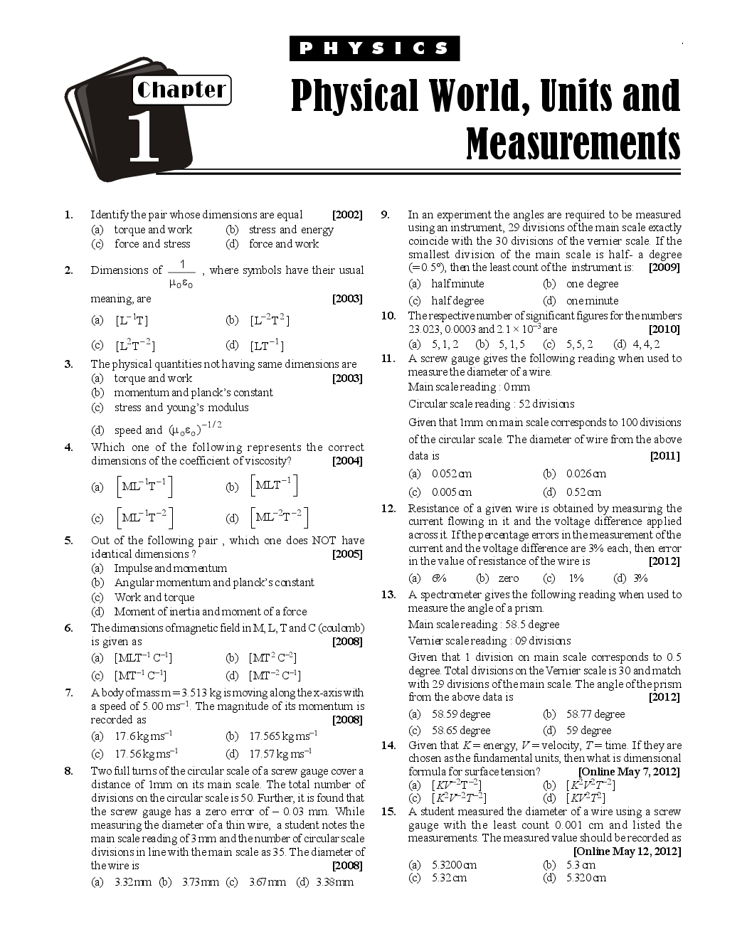 JEE Main AIEEE Topic-wise solved papers - Page 5