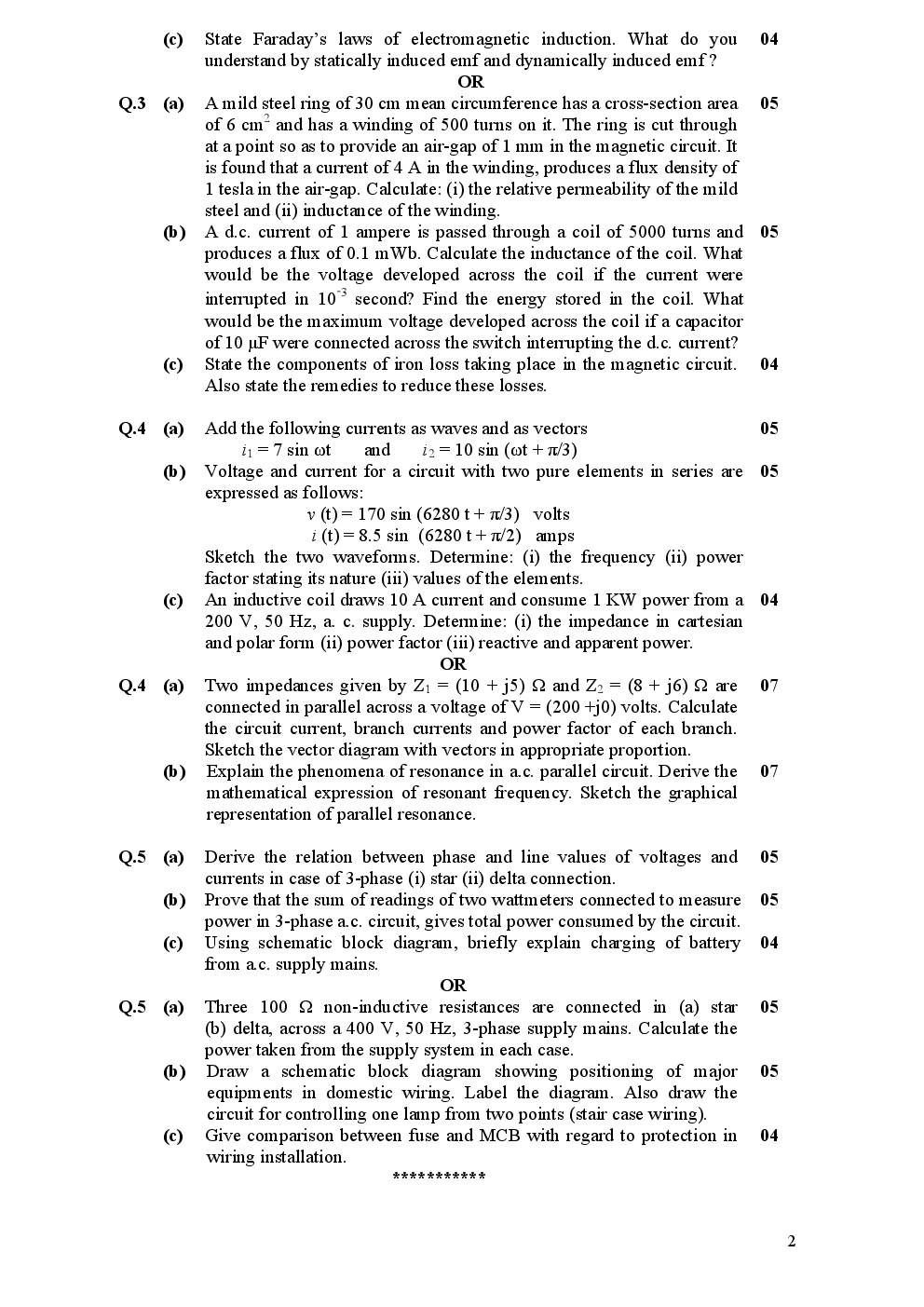 Elements of Electrical Engineering 2008 to 2014 - Page 5