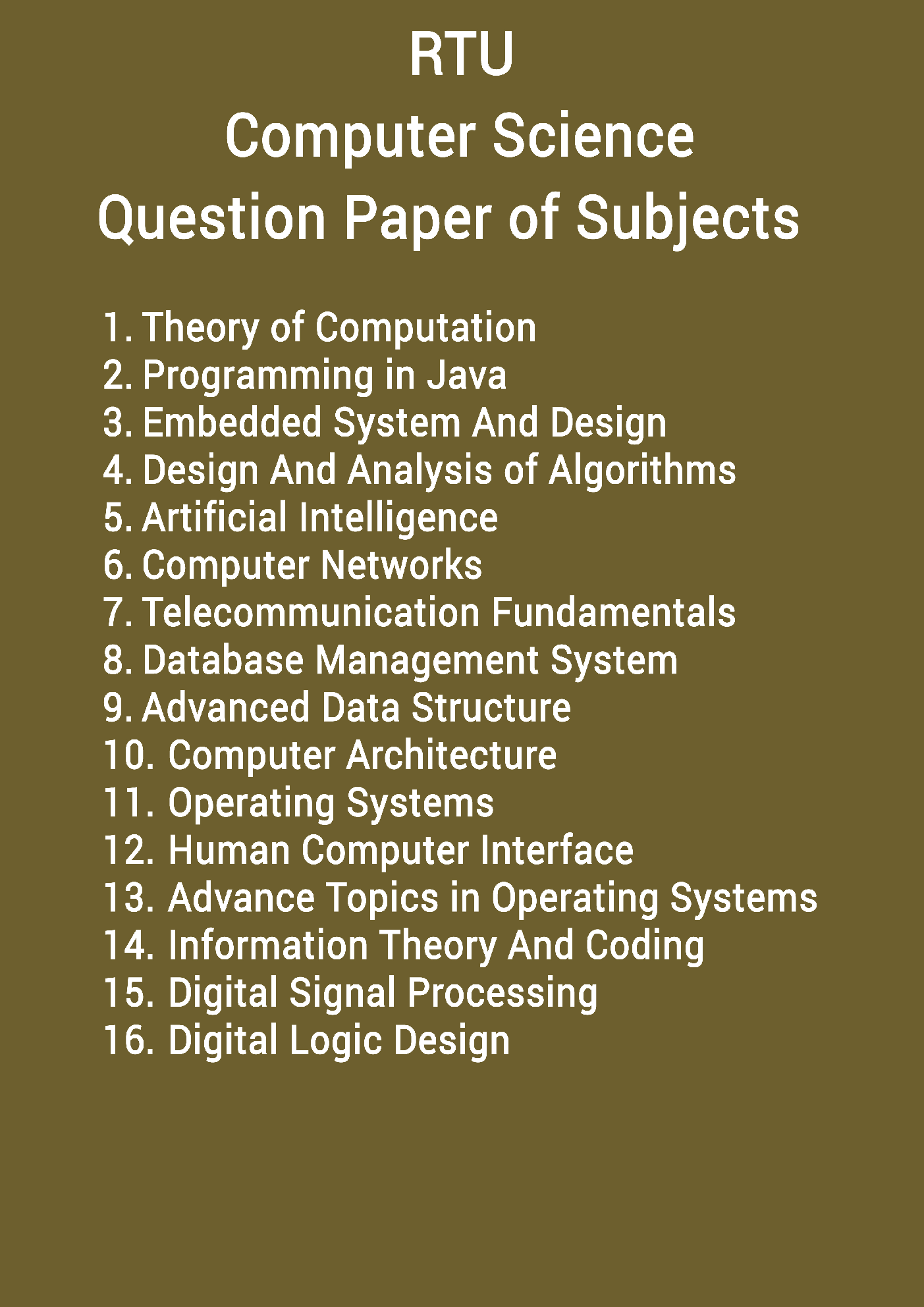 RTU QUESTION PAPERS 3RD YEAR COMPUTER SCIENCE (2009-2014) - Page 2