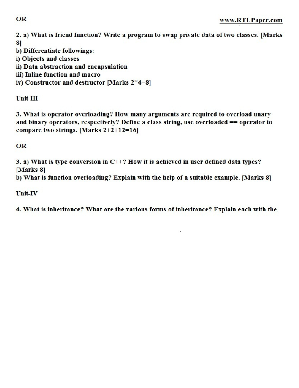 RTU QUESTION PAPERS 2ND YEAR INFORMATION TECHNOLOGY (2009-14) - Page 4