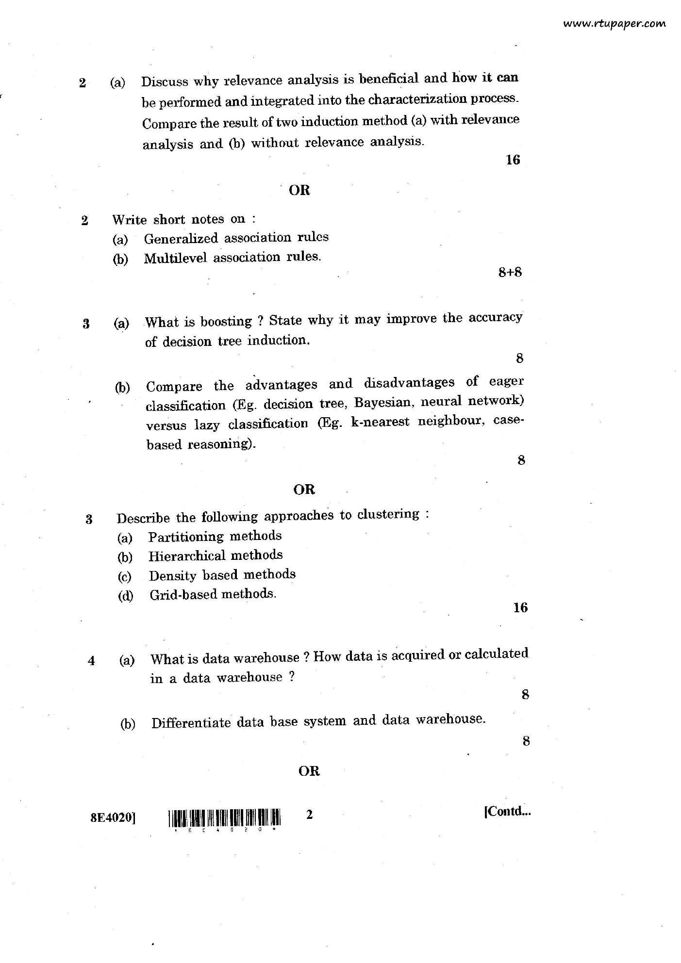 RTU QUESTION PAPERS 4TH YEAR INFORMATION TECHNOLOGY (2009-14) - Page 4