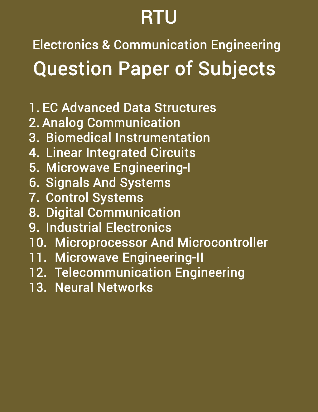 RTU QUESTION PAPERS 3RD YEAR ELECTRONICS COMMUNICATION (2011-14) - Page 2