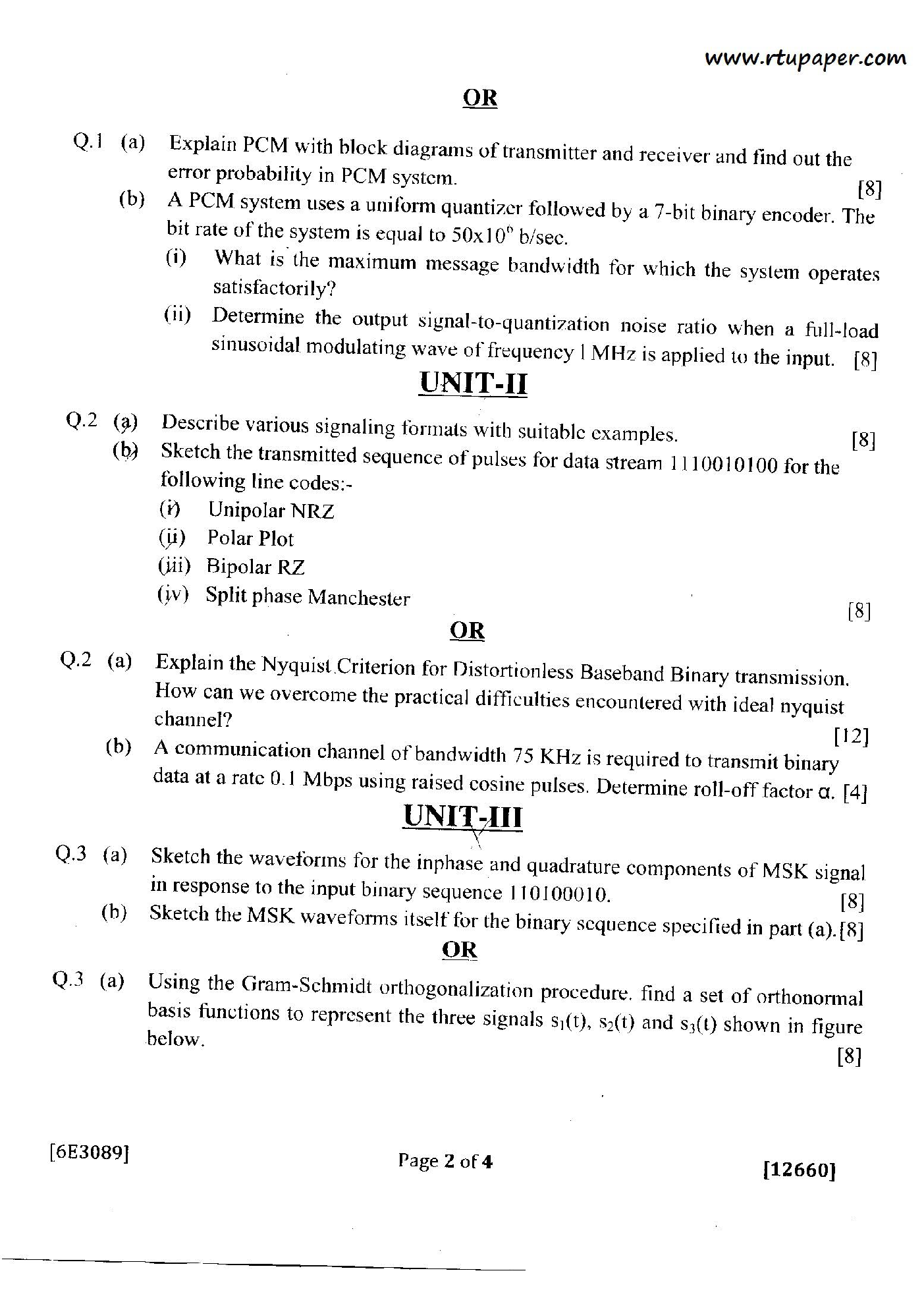 RTU QUESTION PAPERS 3RD YEAR ELECTRONICS COMMUNICATION (2011-14) - Page 5