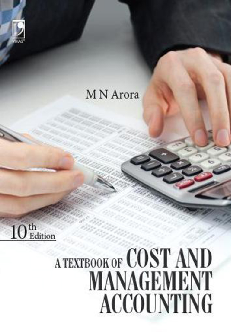 Download A Textbook Of Cost And Management Accounting Book PDF Online