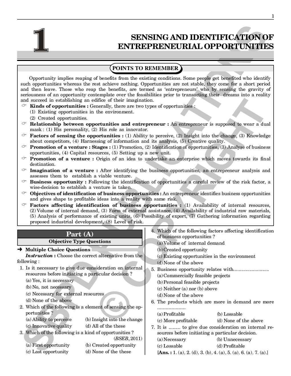 Chapterwise question bank with solutions Entrepreneurship Class XIIth - Page 5