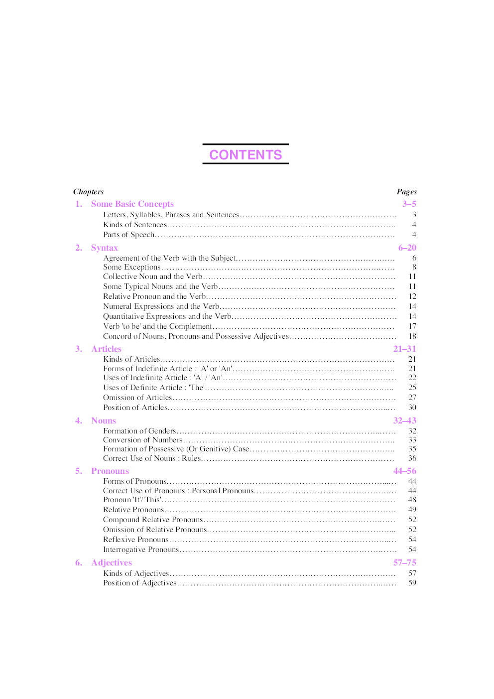 A Comprehensive Book on English Grammer - Page 5