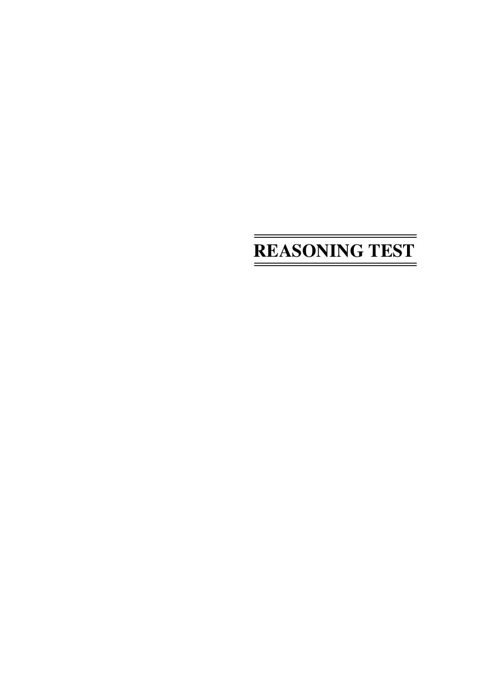Reasoning Test (Verbal & Non-Verbal) - Page 5