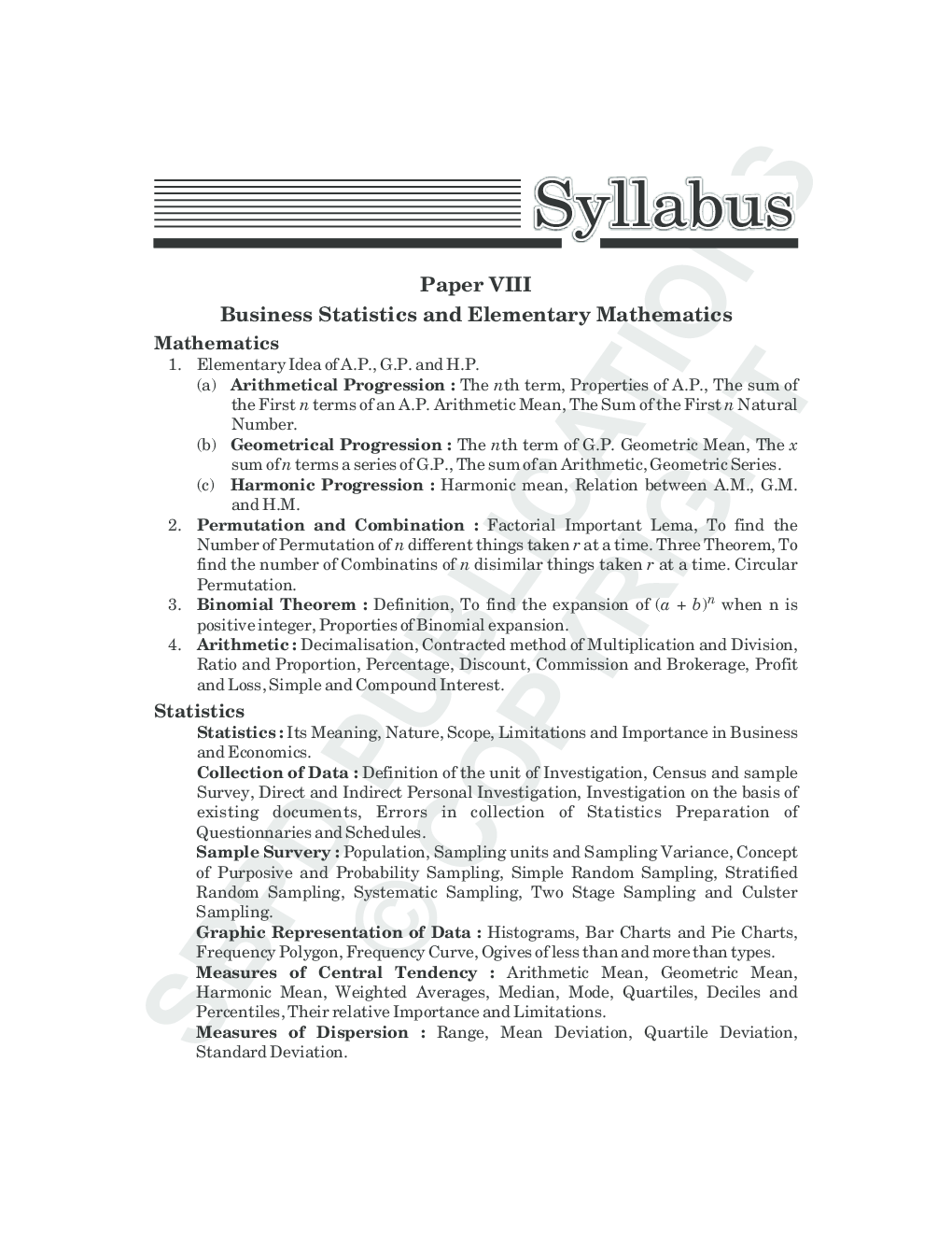 व्यावसायिक सांख्यिकी एवं प्राथमिक गणित - Page 5