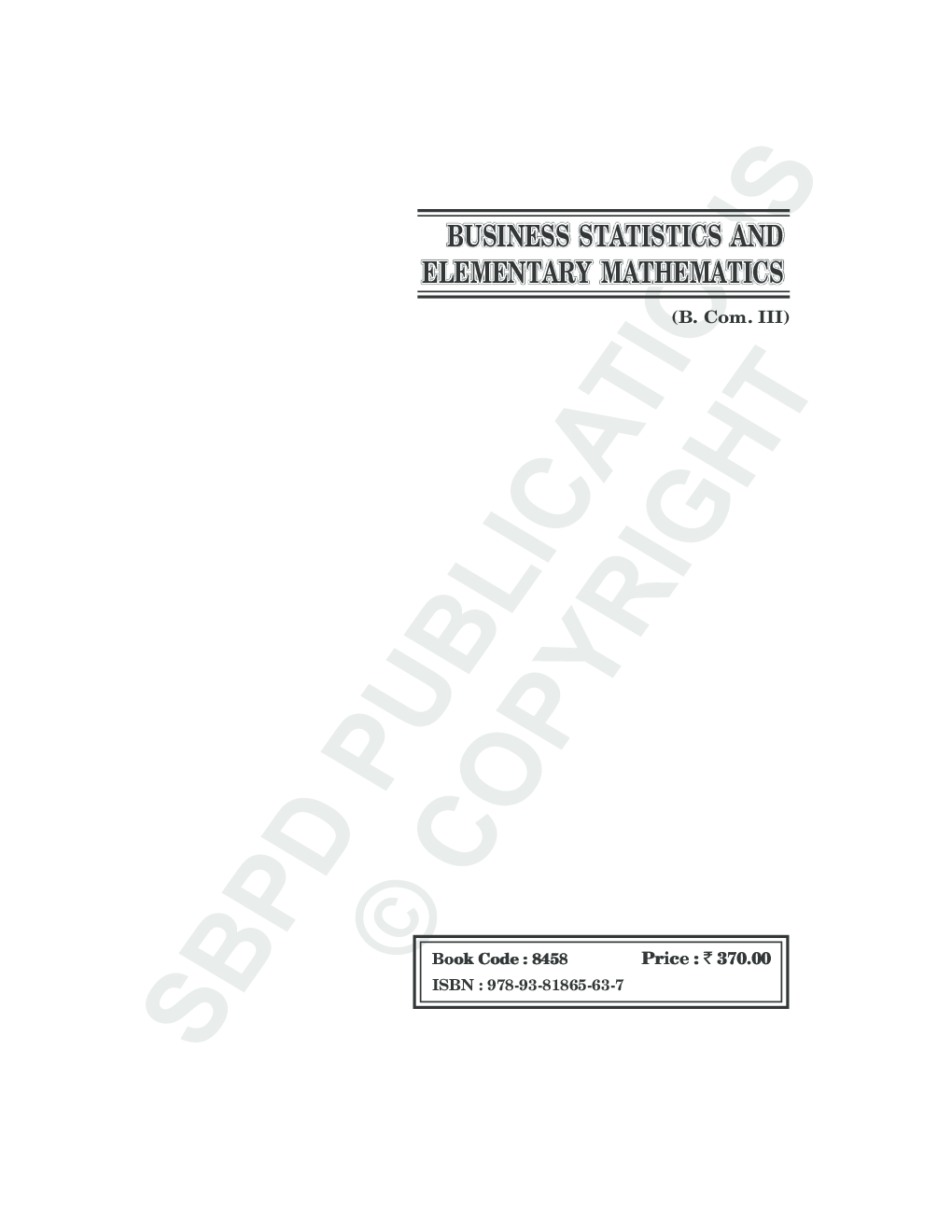 Business Statistics & Elementary Mathematics - Page 2