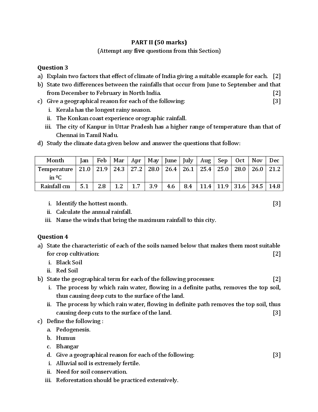 ICSE Previous Year Solved Question Papers For Class 10 Geography 2013-2015 - Page 3