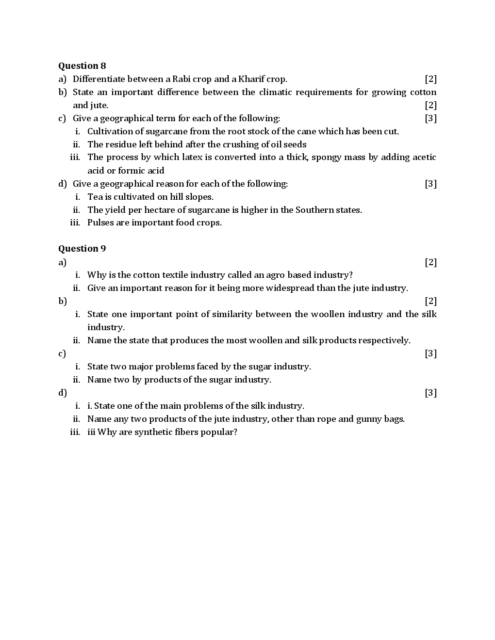 ICSE Previous Year Solved Question Papers For Class 10 Geography 2013-2015 - Page 5