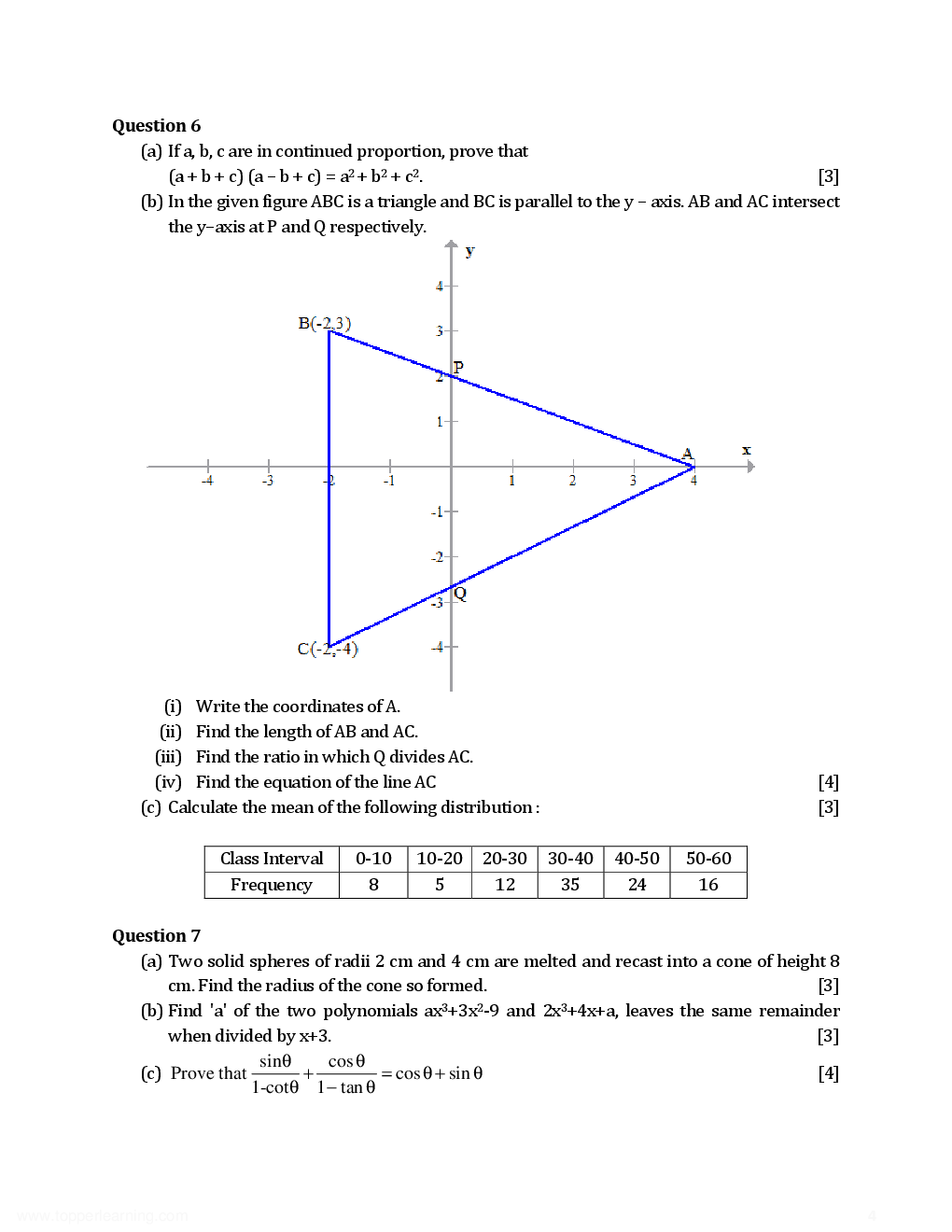 ICSE Previous Year Solved Question Papers For Class 10 Mathematics 2012-2015 - Page 5