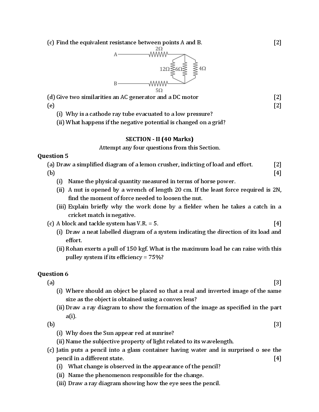 ICSE Previous Year Solved Question Papers For Class 10 Physics 2007-2015 - Page 4