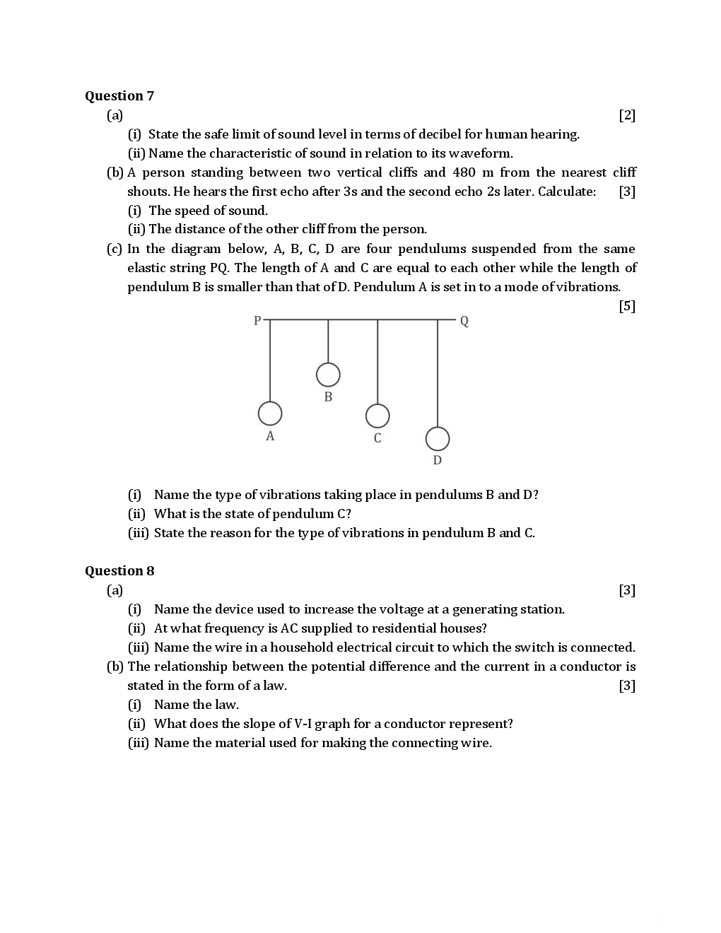 ICSE Previous Year Solved Question Papers For Class 10 Physics 2007-2015 - Page 5