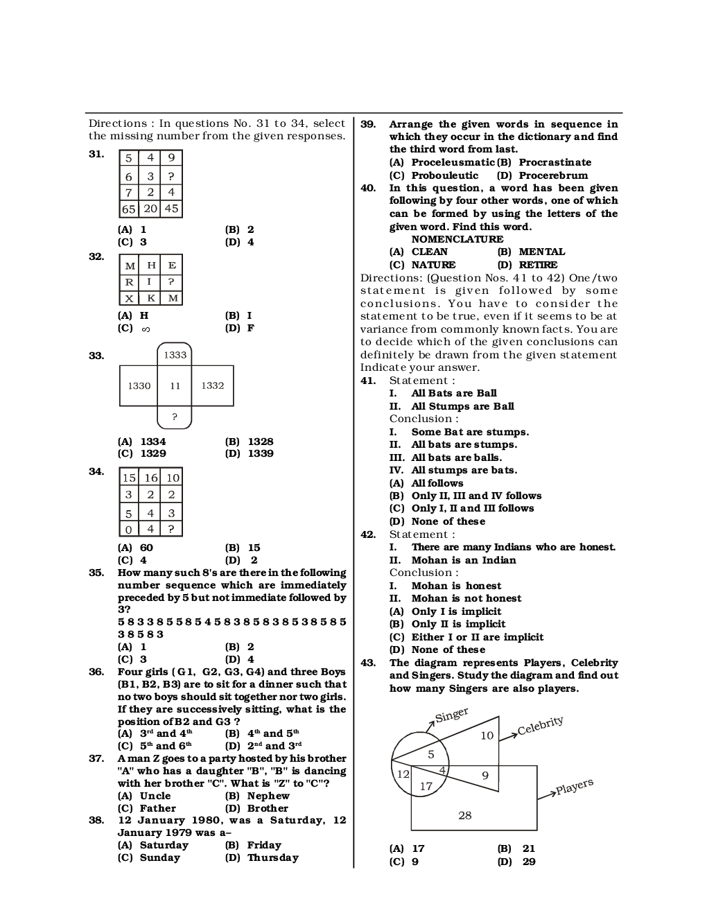 SSC CGL Mock Test Practice Set 5 (With Answer) Tier I - Page 5