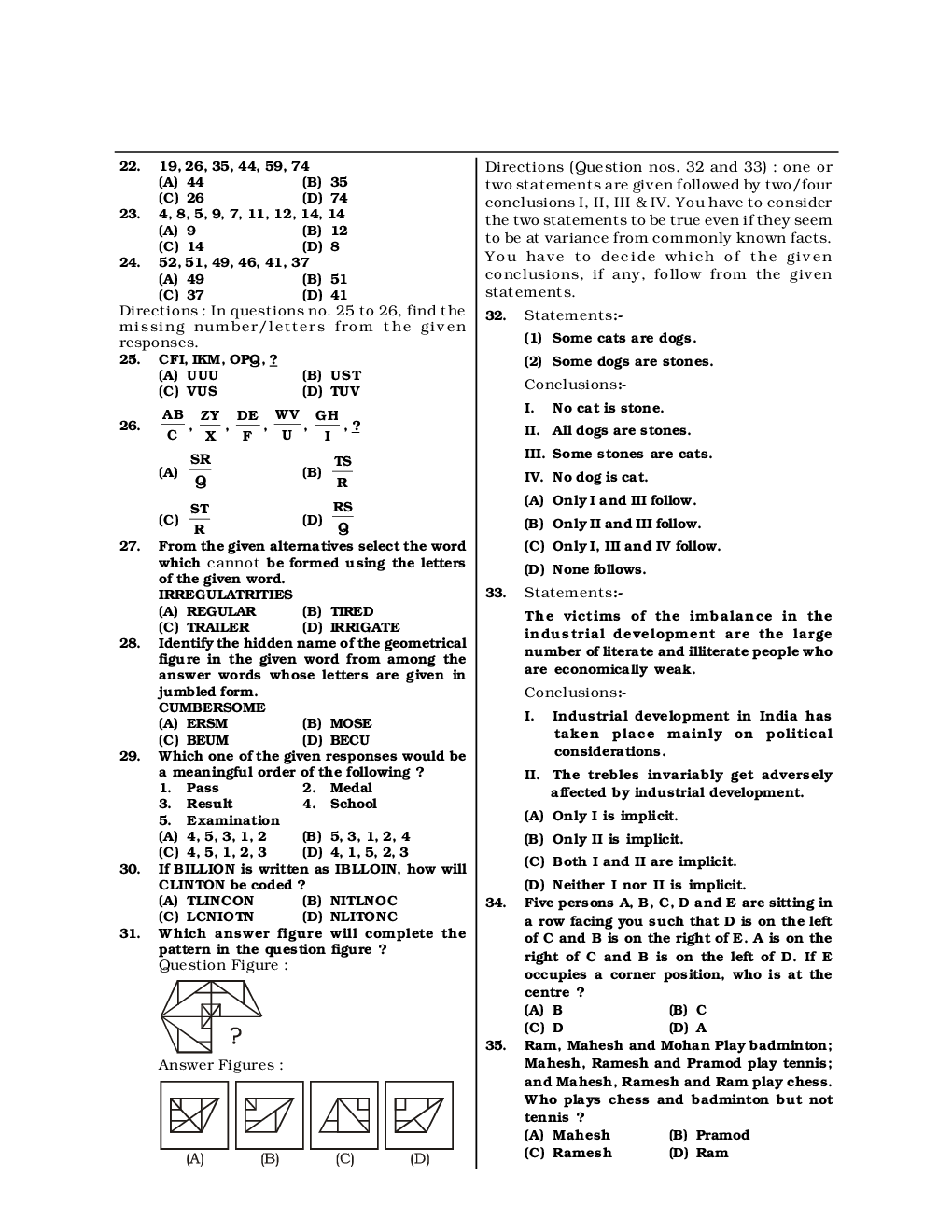 SSC CGL Mock Test Practice Set 15 (With Answer) Tier I - Page 5