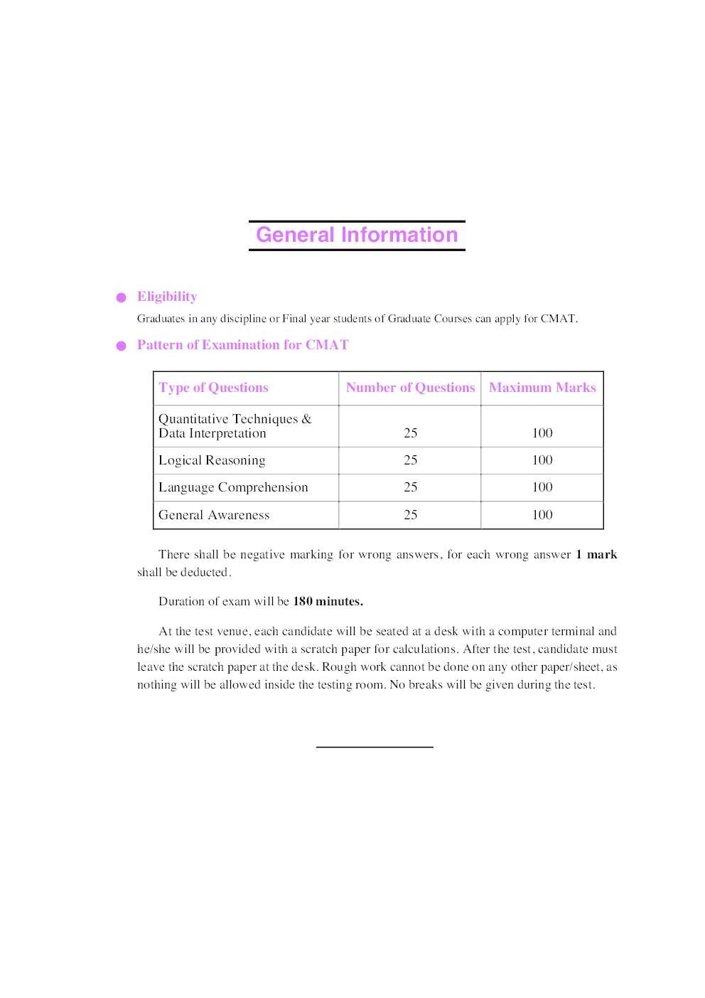 Common Management Admission Test (CMAT) - Page 5
