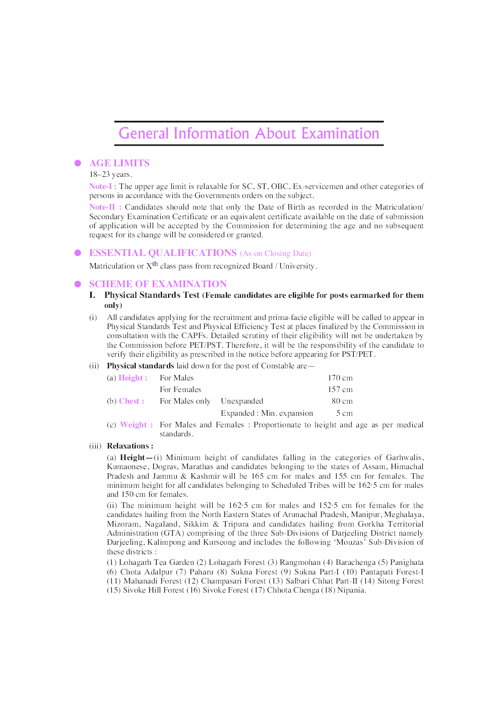 Staff Selection Commission Central Armed Police Forces Constables Recruitment Exams - Page 5