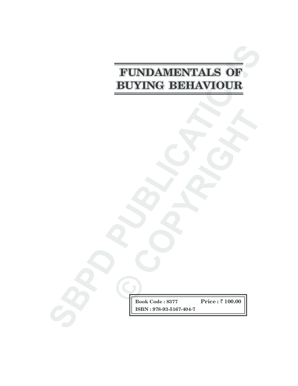 Fundamentals of Buying Behaviour - Page 2