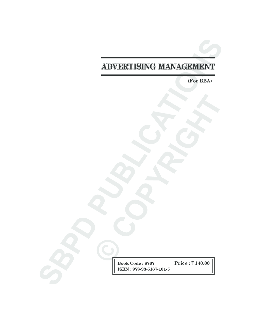 Advertising Management by Dr. F. C. Sharma for B. B. A. III - Page 2
