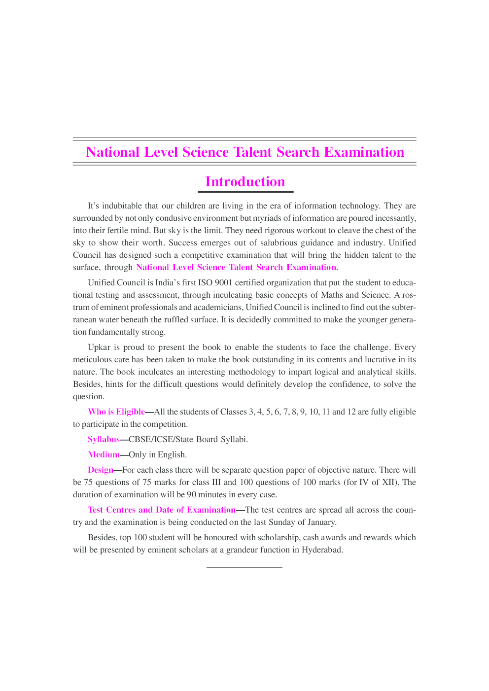 Science Talent & Olympiad Exam. (For Class VI) - Page 5