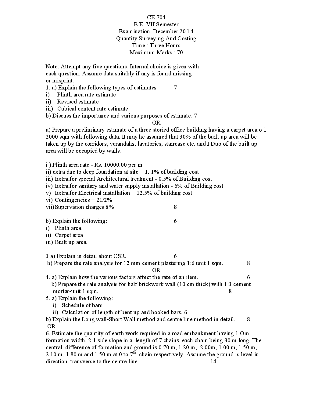 RGPV QUESTION PAPERS 4th Year Civil Engineering (2009-2014) - Page 5