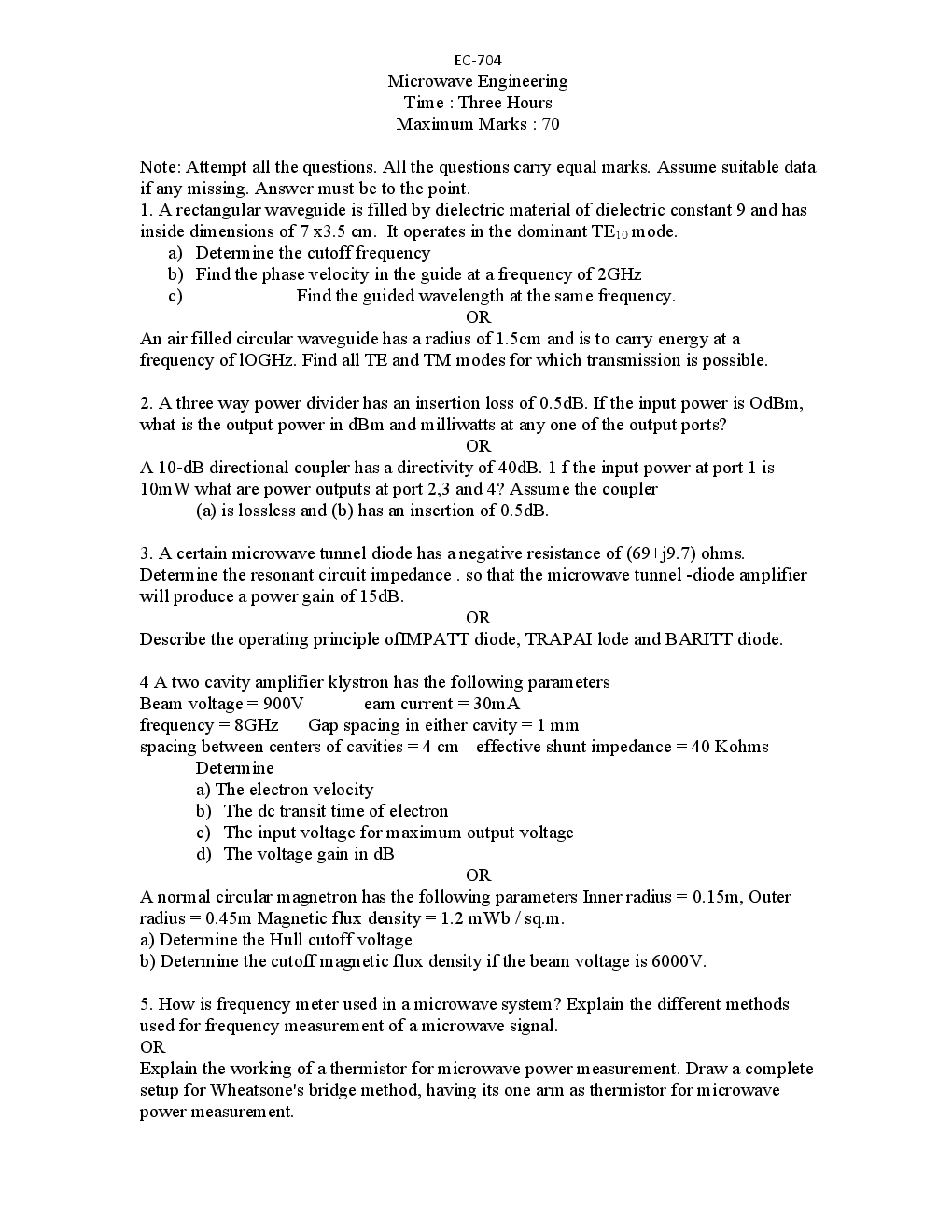 RGPV QUESTION PAPERS 4th Year Electronics and Communication (2009-2014) - Page 5