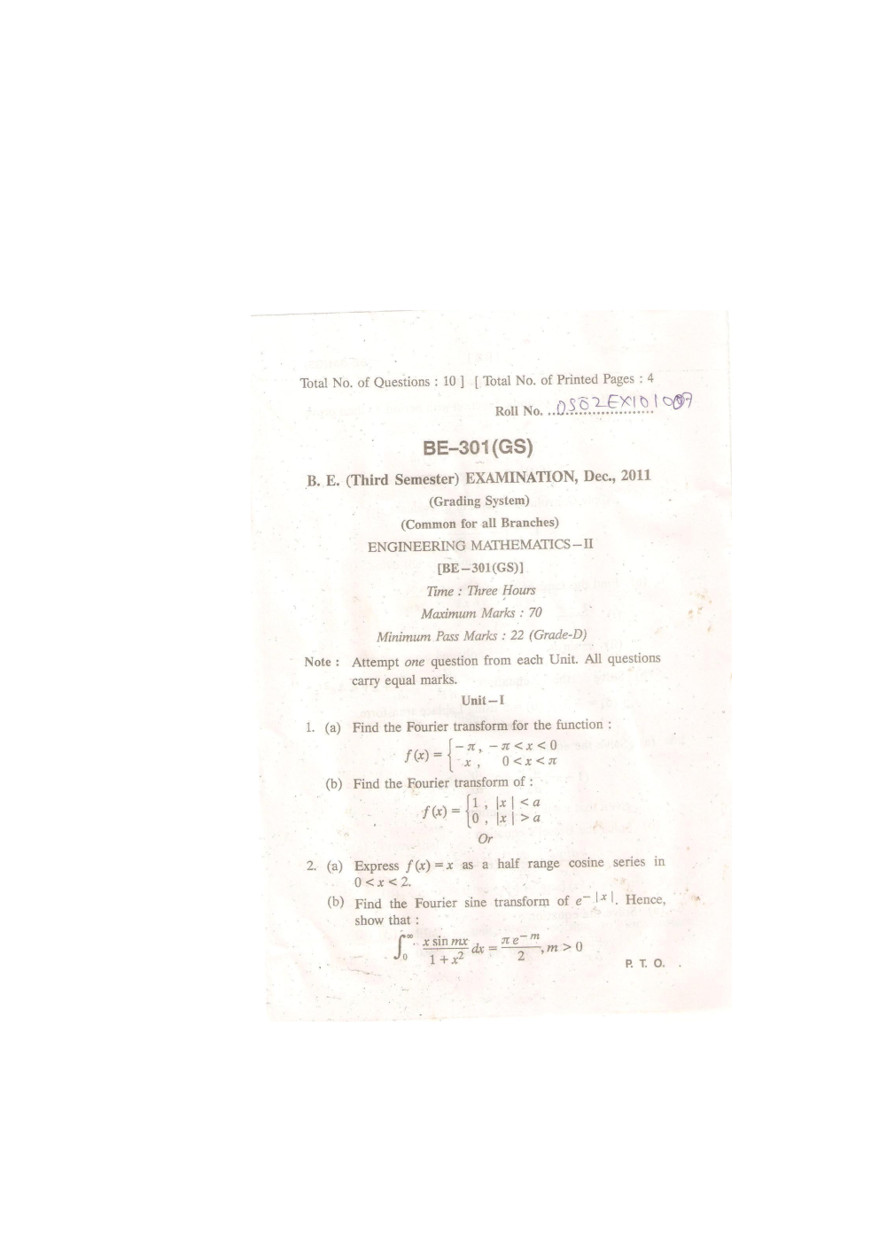 RGPV QUESTION PAPERS 2nd Year Mechanical Engineering (2009-2014) - Page 2