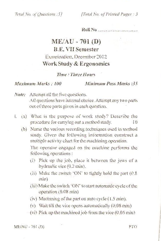 RGPV QUESTION PAPERS 4th Year Mechanical Engineering (2009-2014) - Page 4