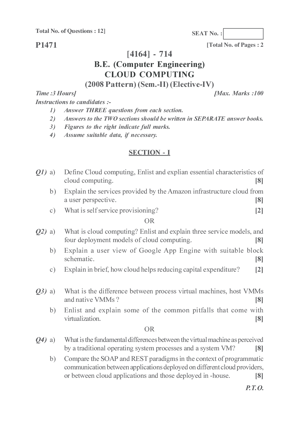 Download Pune University Question Papers 4th Year Computer Engineering 2009 To 2014 PDF Online