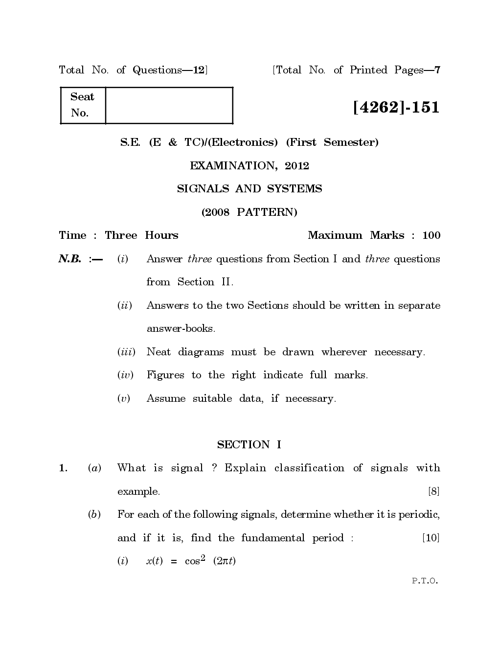 PUNE UNIVERSITY QUESTION PAPERS 2nd Year Electronics Engineering (2009-2014) - Page 2