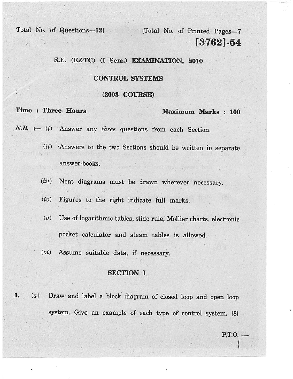 PUNE UNIVERSITY QUESTION PAPERS 3rd Year  Electronics Engineering (2009-2014) - Page 2