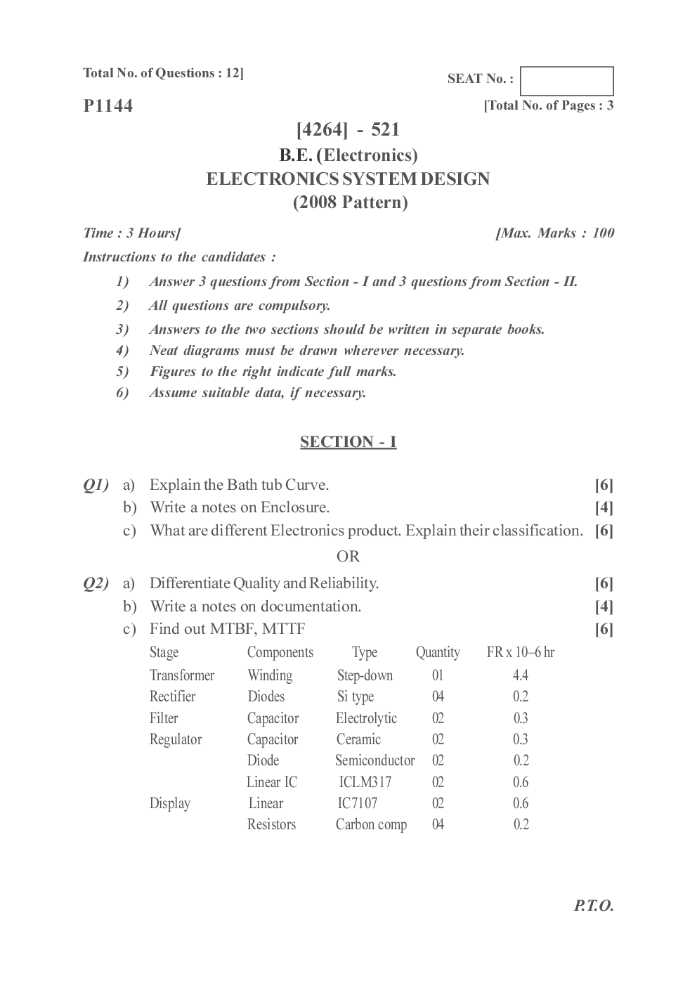 PUNE UNIVERSITY QUESTION PAPERS 4th Year Electronics Engineering (2009-2014) - Page 5