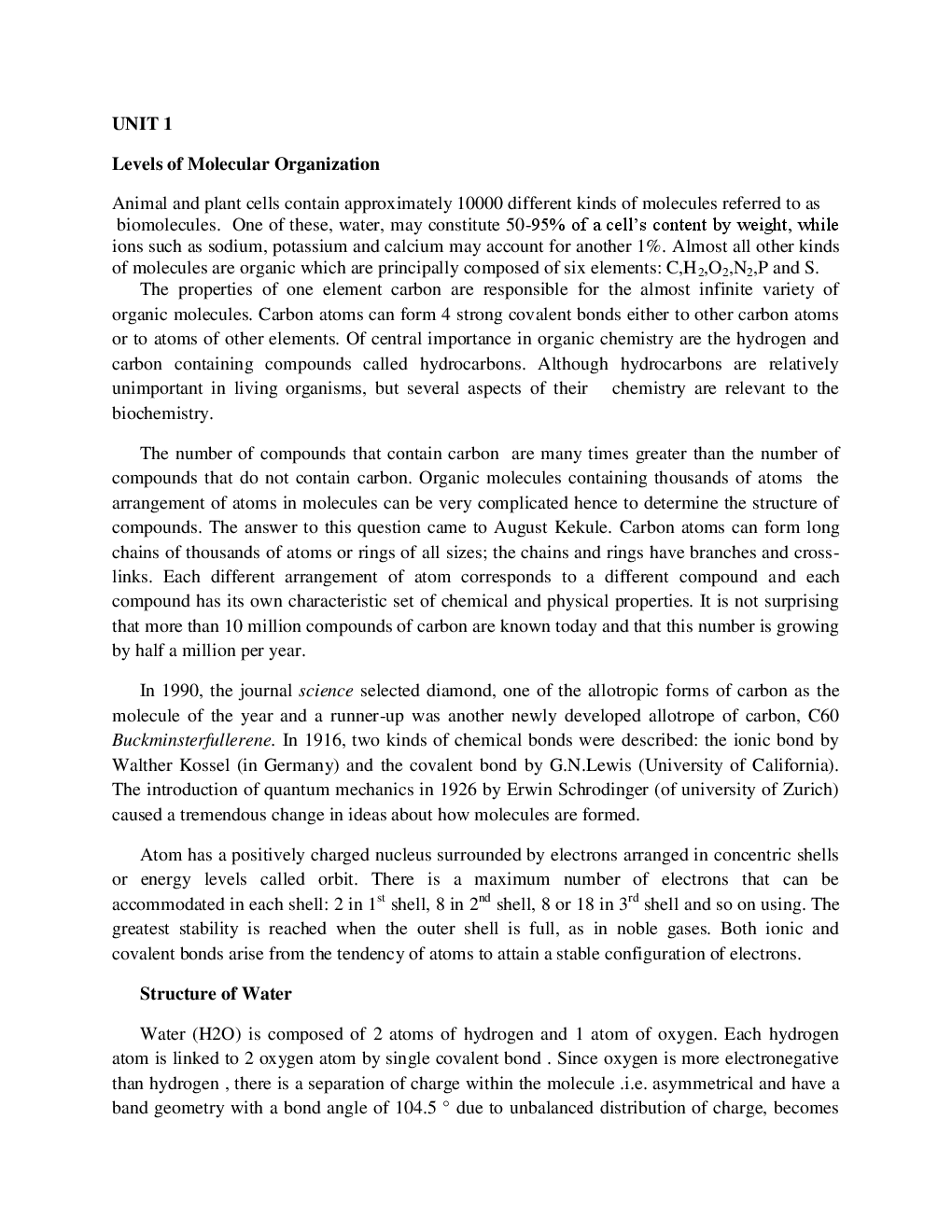 VTU eNotes On Structural Biology (Bio-Technology) - Page 2