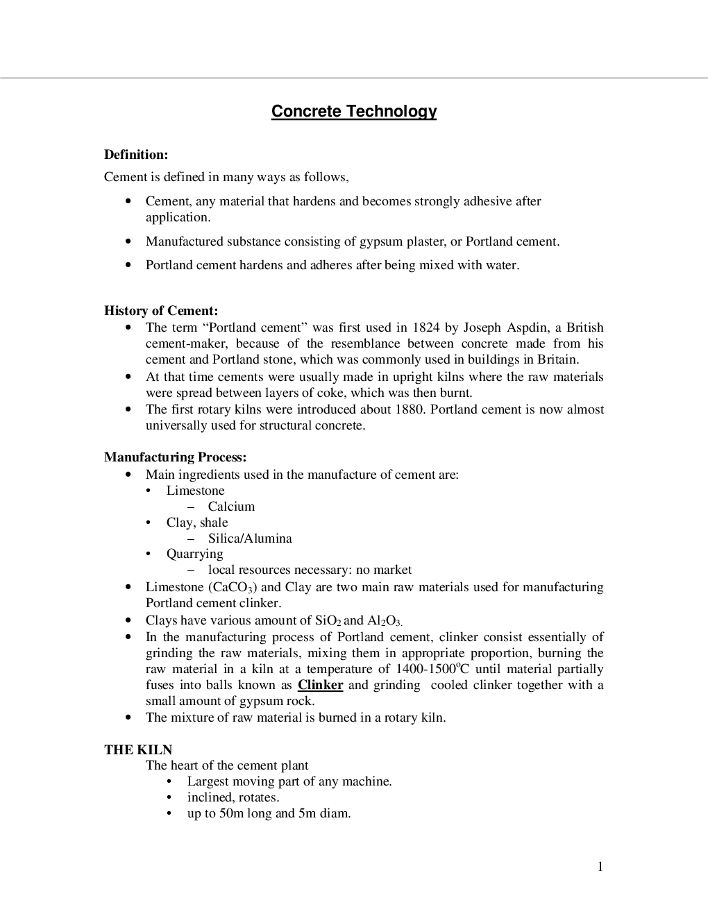 VTU eNotes On Concrete Technology (Civil Engineering) - Page 2