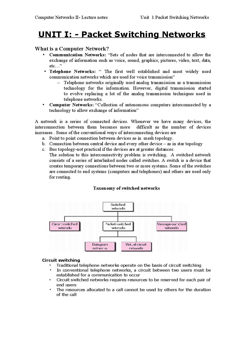 VTU eNotes On Computer Networks-II (Computer Science) - Page 2