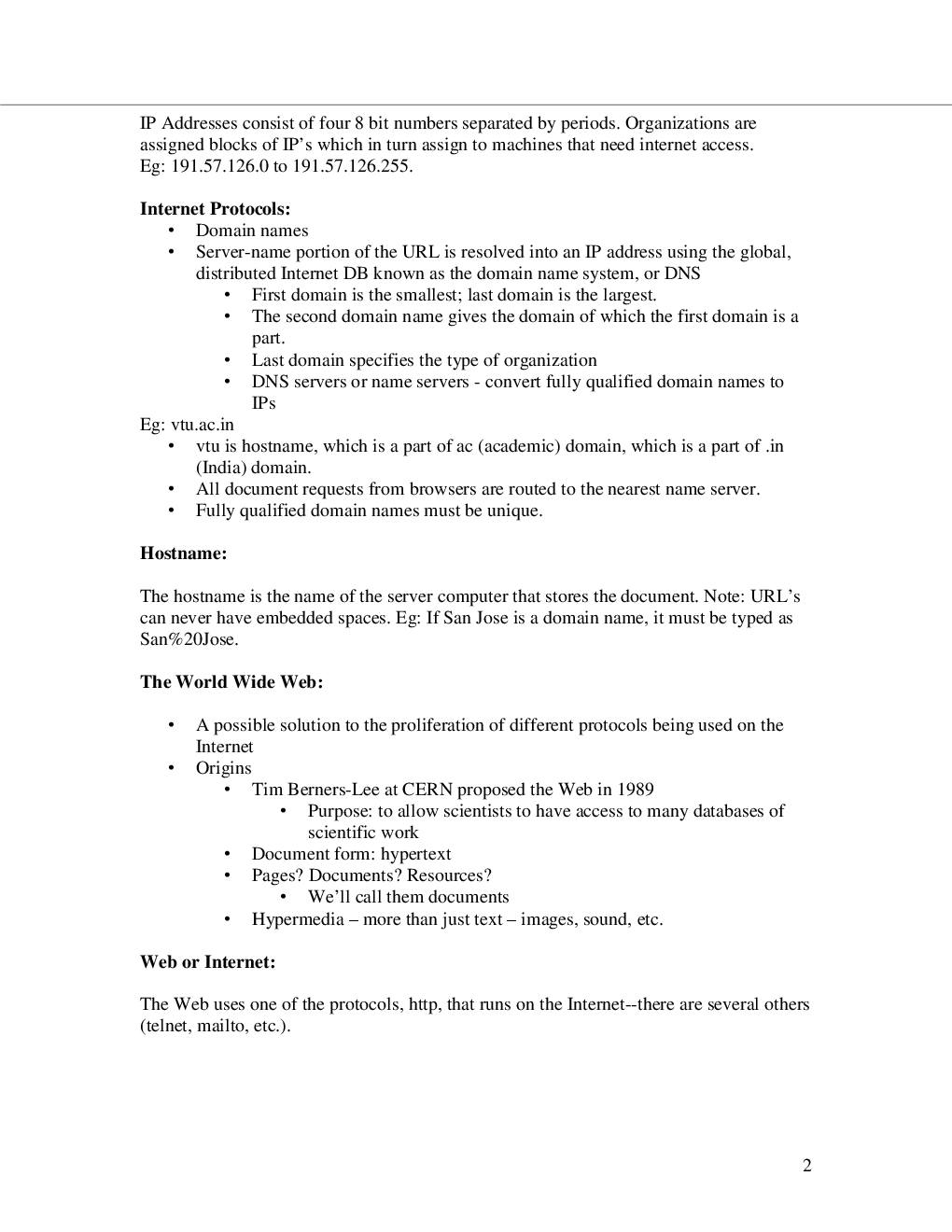 VTU eNotes On Programming the web (Computer Science) - Page 3