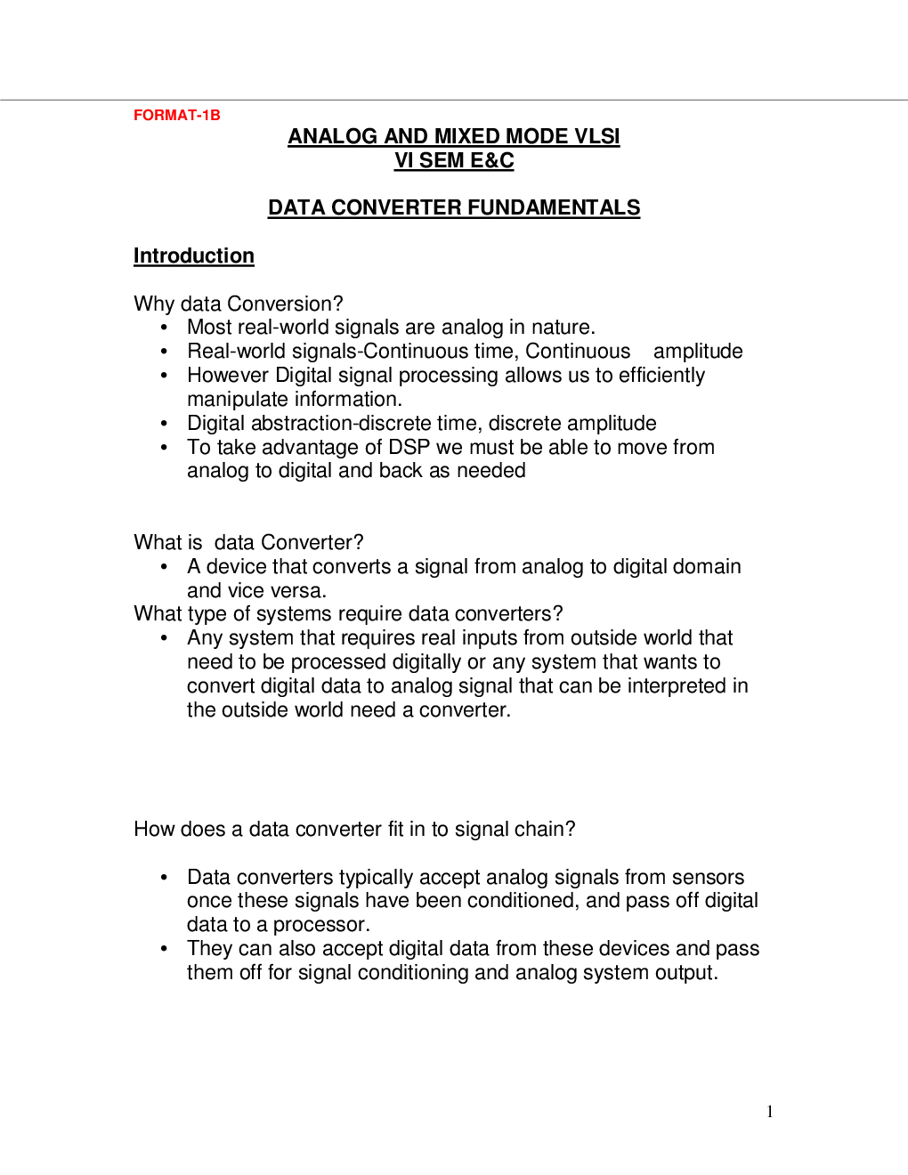 VTU eNotes On Analog and Mixed Mode VLSI Design (Electronics and Communication) - Page 2