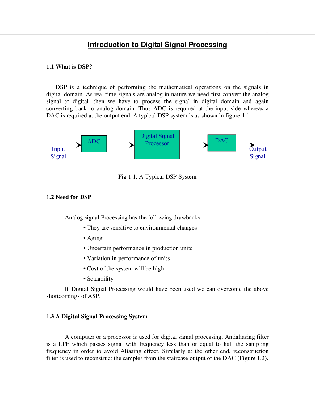 VTU eNotes On DSP Algorithm & Architecture (Electronics and Communication) - Page 2