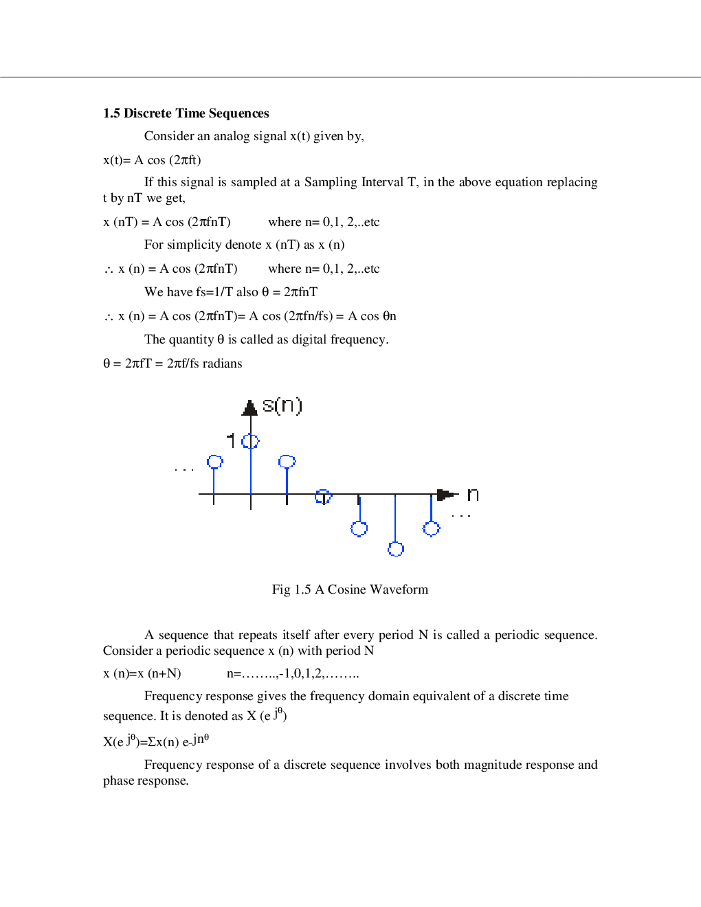 VTU eNotes On DSP Algorithm & Architecture (Electronics and Communication) - Page 5