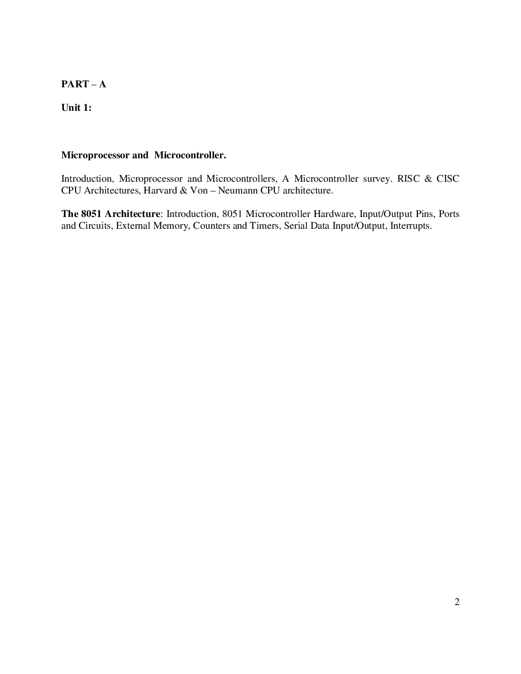 VTU eNotes On Micro Controllers (Electronics and Communication) - Page 2