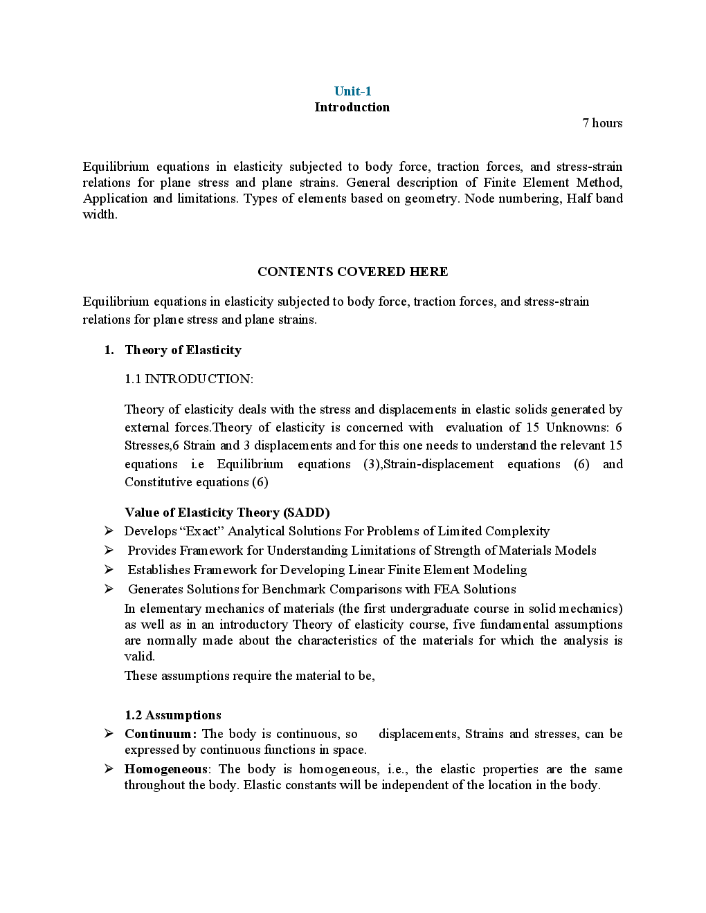VTU eNotes On Finite Element Methods (Mechanical Engineering) - Page 2