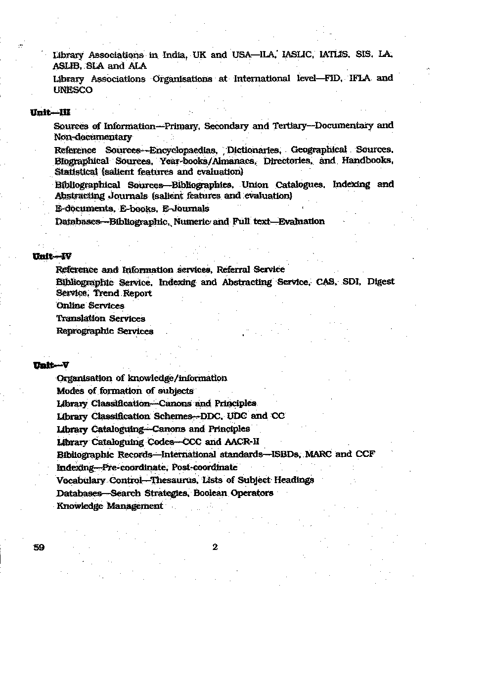 CBSE UGC NET Library and Information Science Syllabus 2016 - Page 3