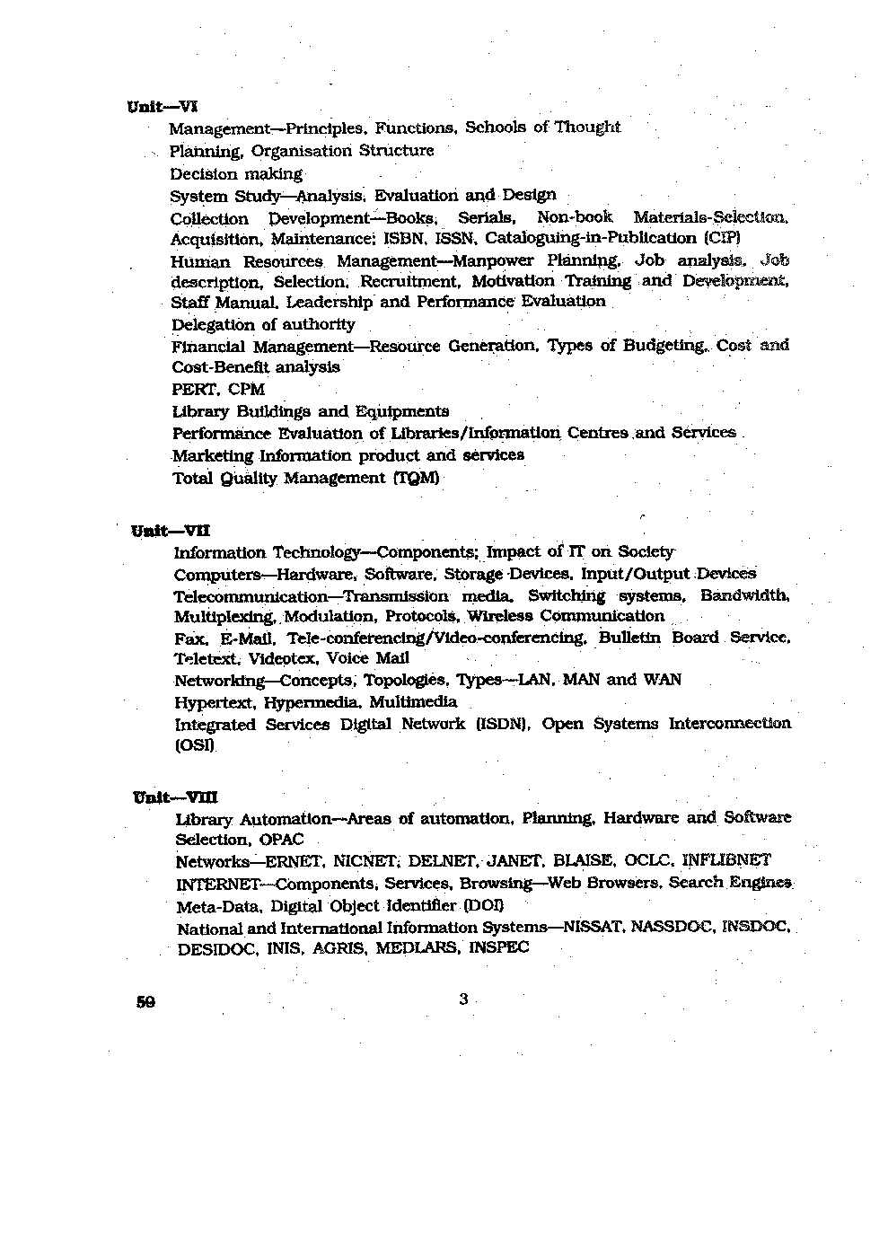 CBSE UGC NET Library and Information Science Syllabus 2016 - Page 4