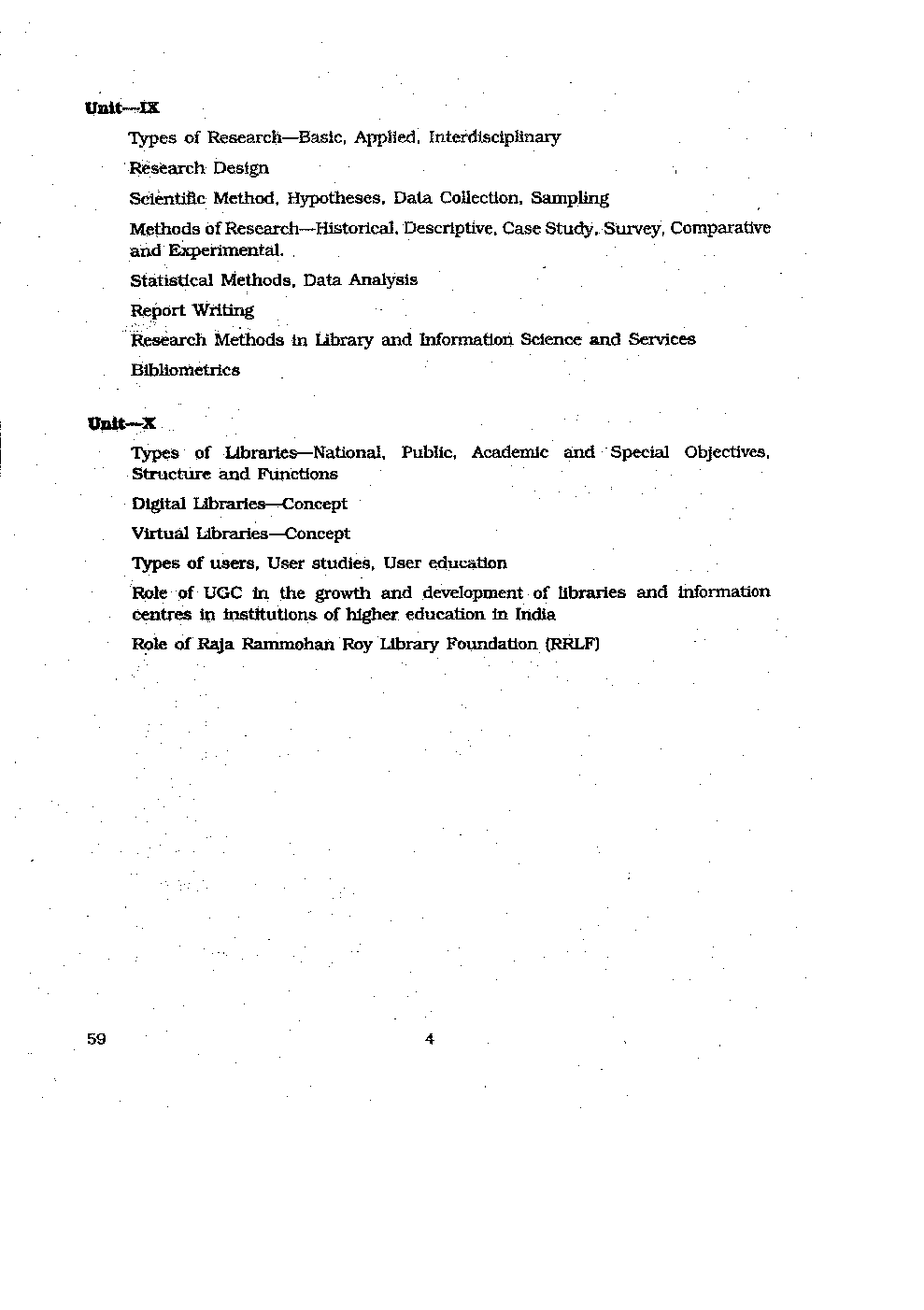 CBSE UGC NET Library and Information Science Syllabus 2016 - Page 5